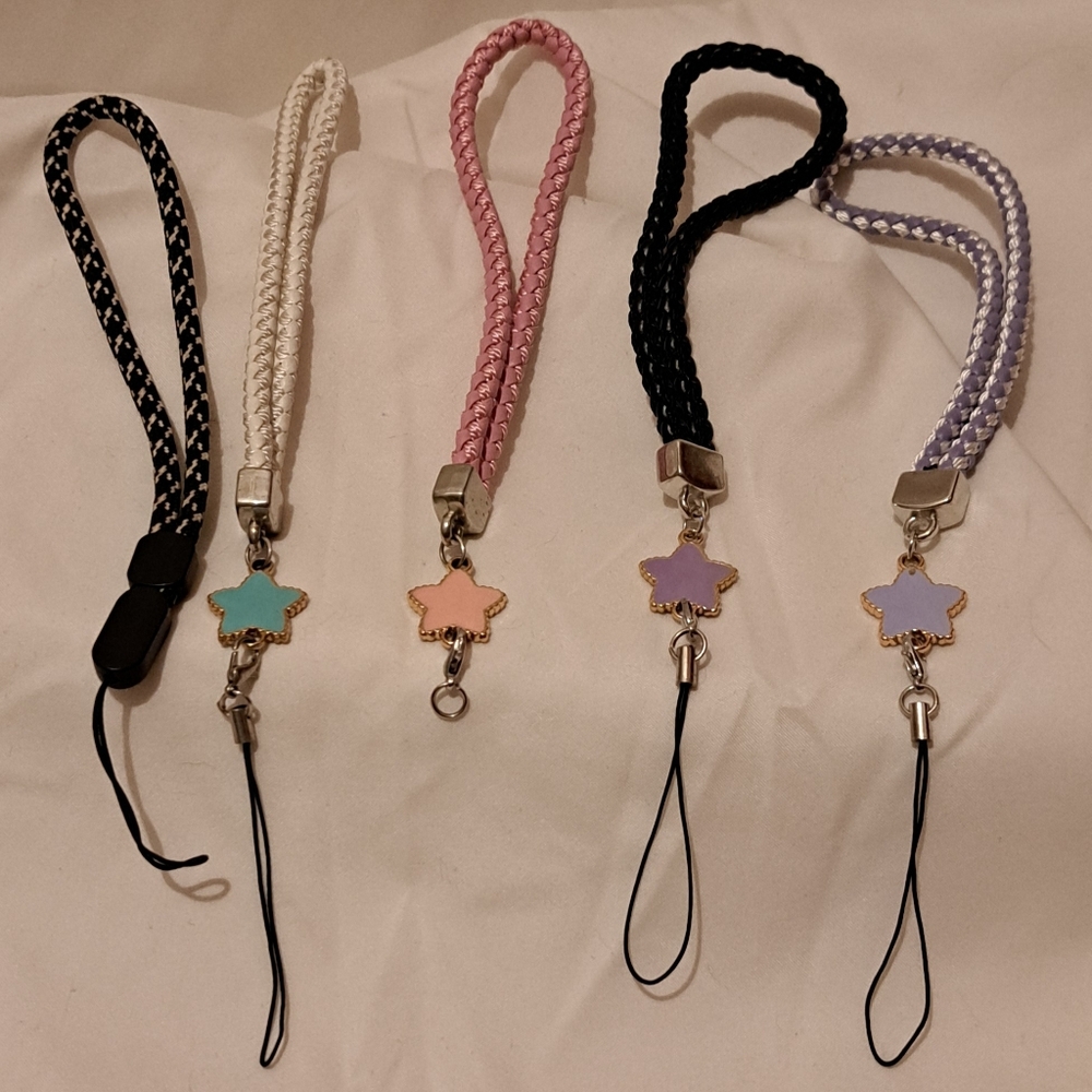 Colorful Star Charm Phone Straps